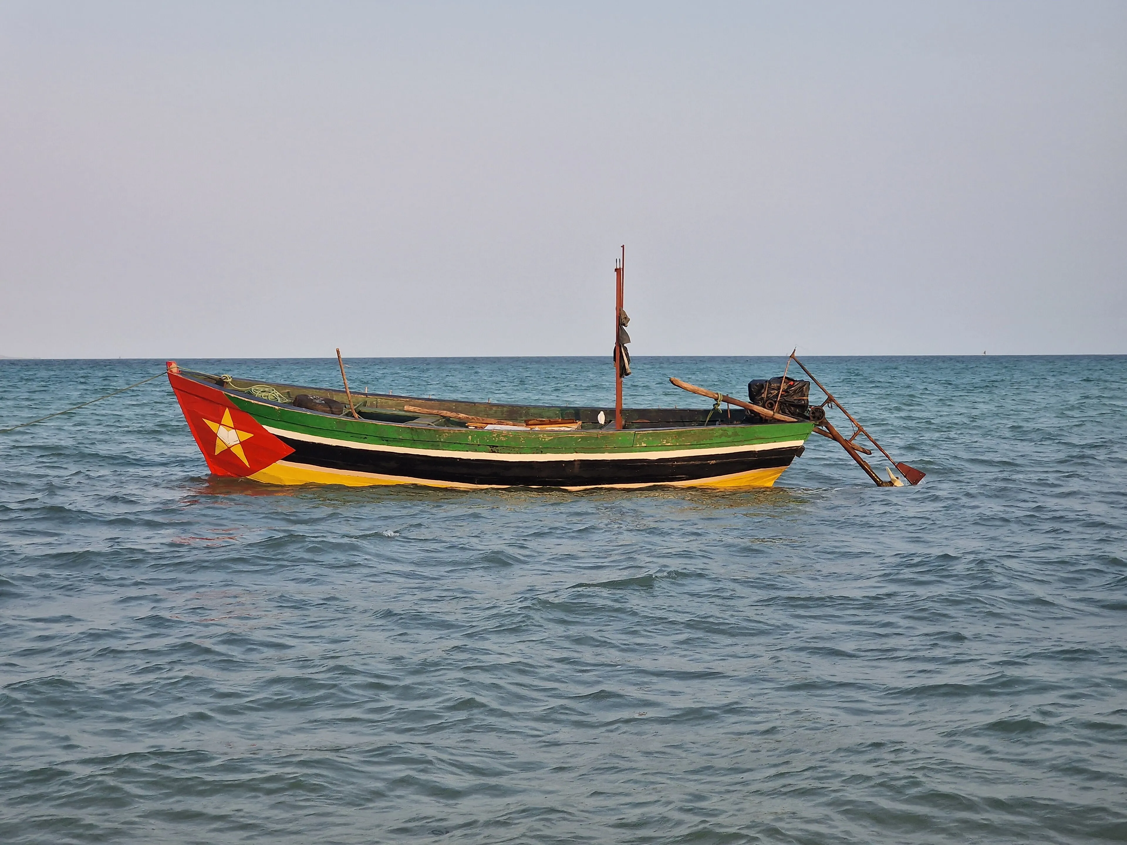 A traditional Mozambican fishing boat