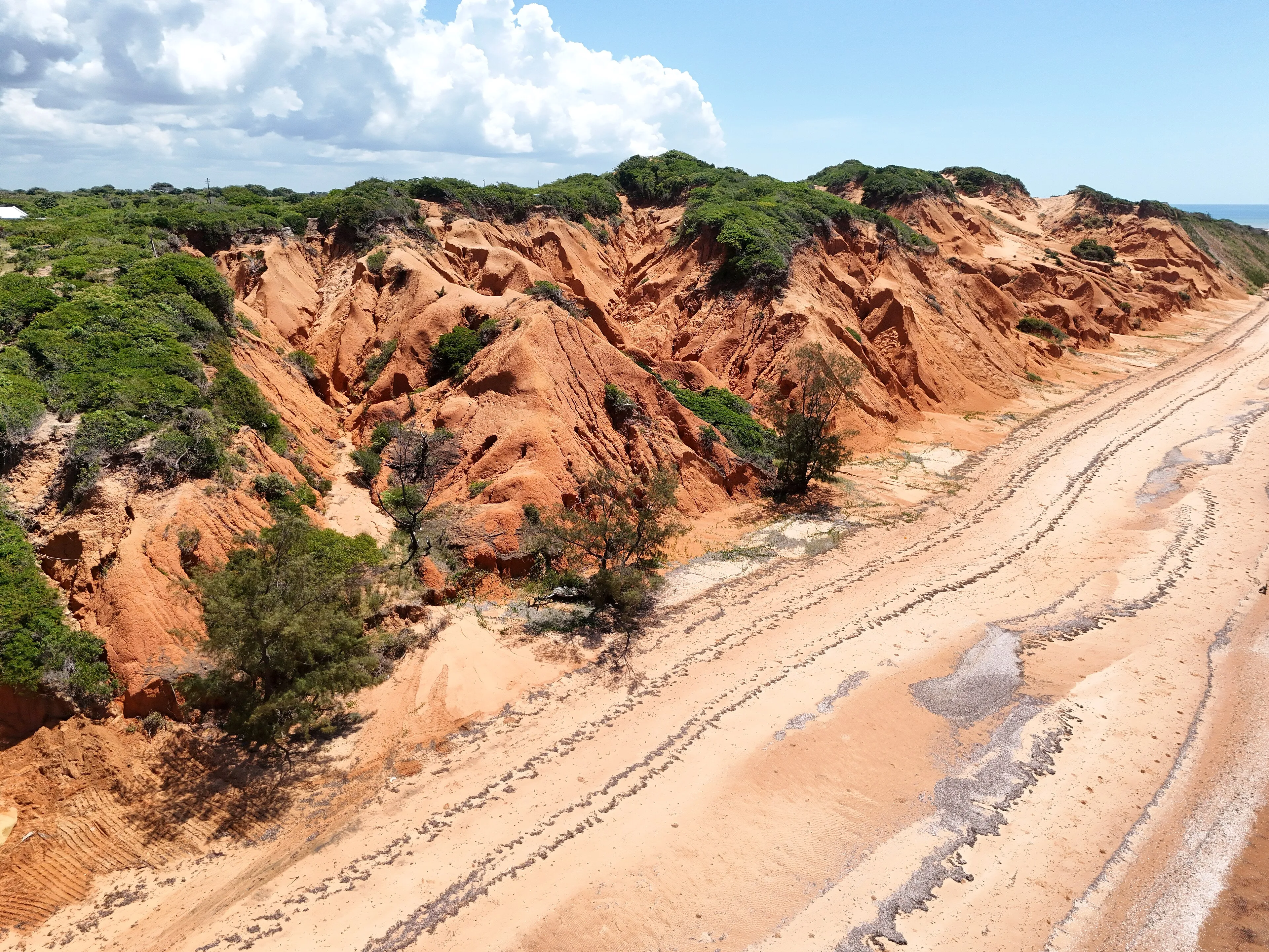 The famous red dunes of Vilankulo